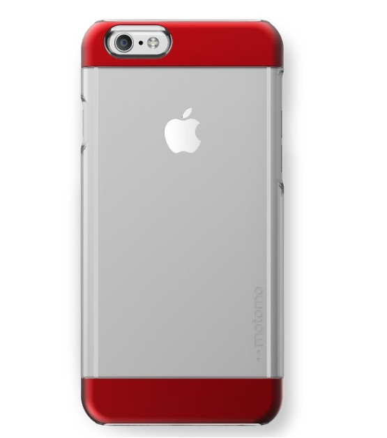 iPhone 6S 6 Case MOTOMO INO Wing iPhone 6 Case Clear Dual ToneScratch Resistant Two Tone Hybrid Clear Cover red
